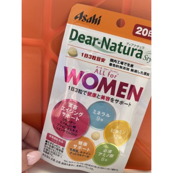 ASAHI Dear-Natura All for women Вітаміни для жінок, на 20 днів - zdorova planeta  ASAHI Dear-Natura All for women Вітаміни для жінок, на 20 днів - zdorova planeta
