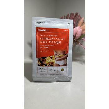 SeedComs Coenzyme Q10 + α-lipoic Acid + L-carnitine + Folic Acid Коензим Q10 + Л-карнітин + фолієва кислота на 90 днів - zdorova planeta  SeedComs Coenzyme Q10 + α-lipoic Acid + L-carnitine + Folic Acid Коензим Q10 + Л-карнітин + фолієва кислота на 90 днів - zdorova planeta